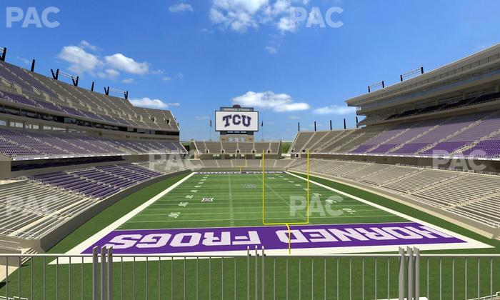 Amon G. Carter Stadium - Section South End Zone Club 3 Seat View
