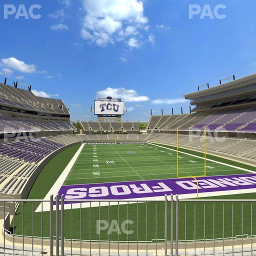 Amon G. Carter Stadium - Section South End Zone Club 4 Seat View