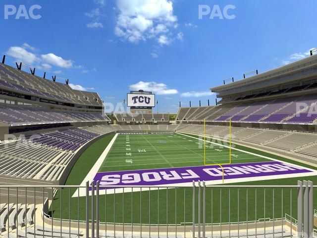 Amon G. Carter Stadium - Section South End Zone Club 4 Seat View Amon G. Carter Stadium - Section South End Zone Club 4 Seat View