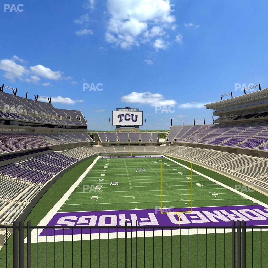 Amon G. Carter Stadium - Section South End Zone Suite 4 Seat View