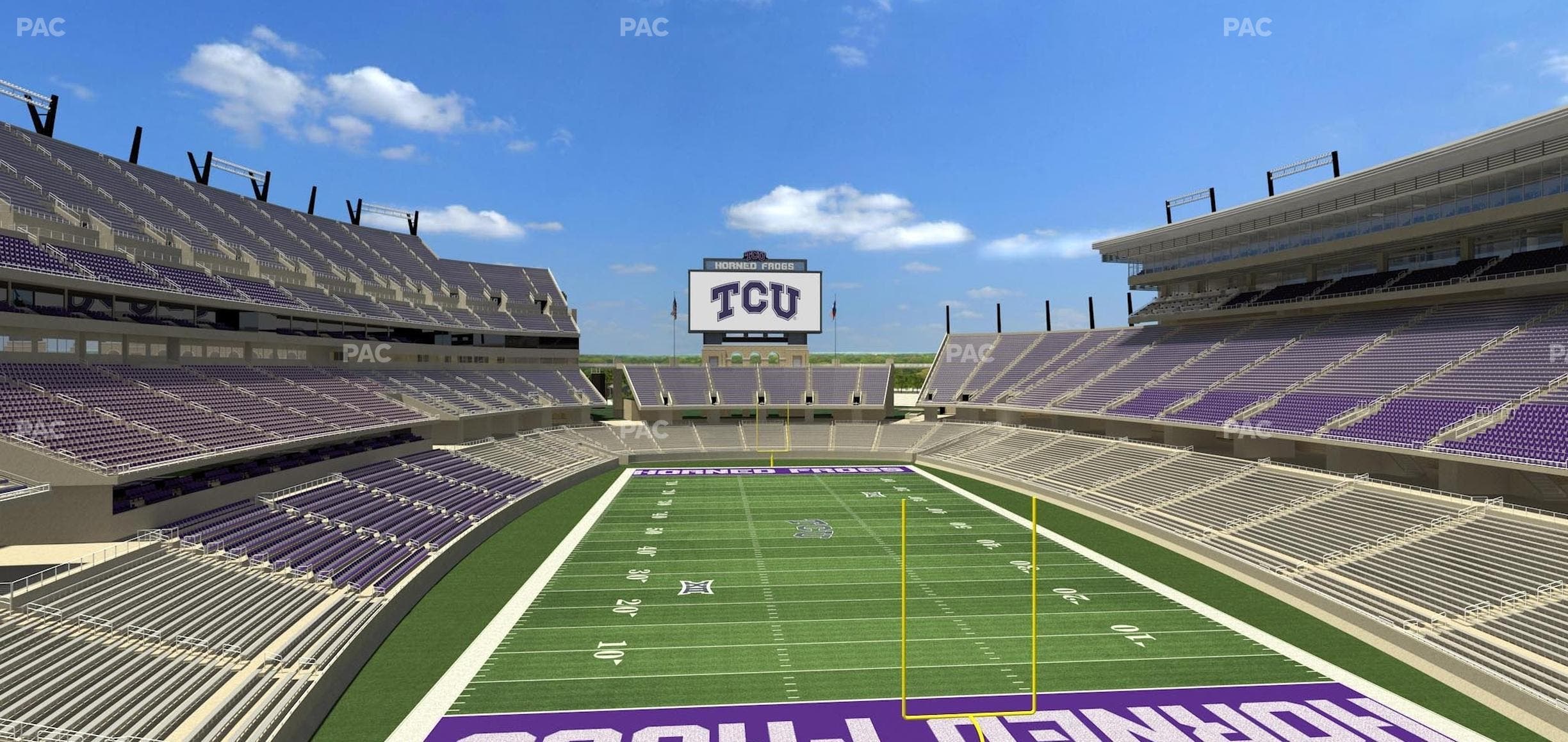 Amon G. Carter Stadium - Section South End Zone Suite 4 Seat View
