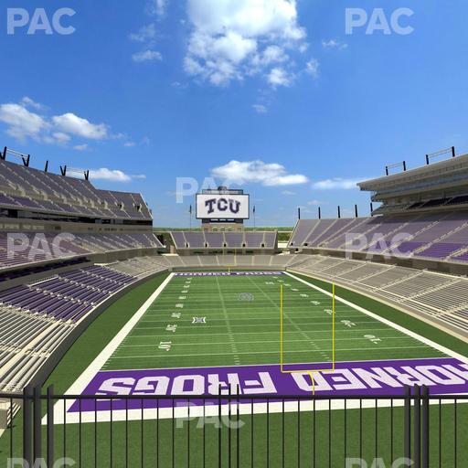 Amon G. Carter Stadium - Section South End Zone Suite 4 Seat View