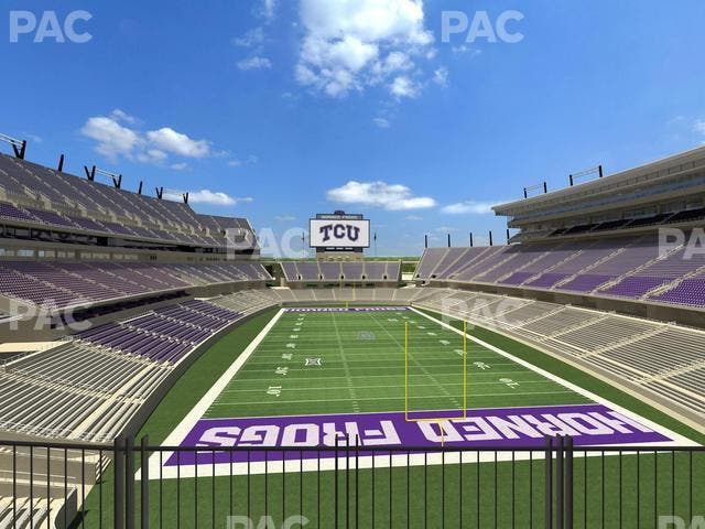Amon G. Carter Stadium - Section South End Zone Suite 4 Seat View