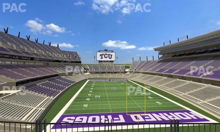 Amon G. Carter Stadium - Section South End Zone Suite 4 Seat View