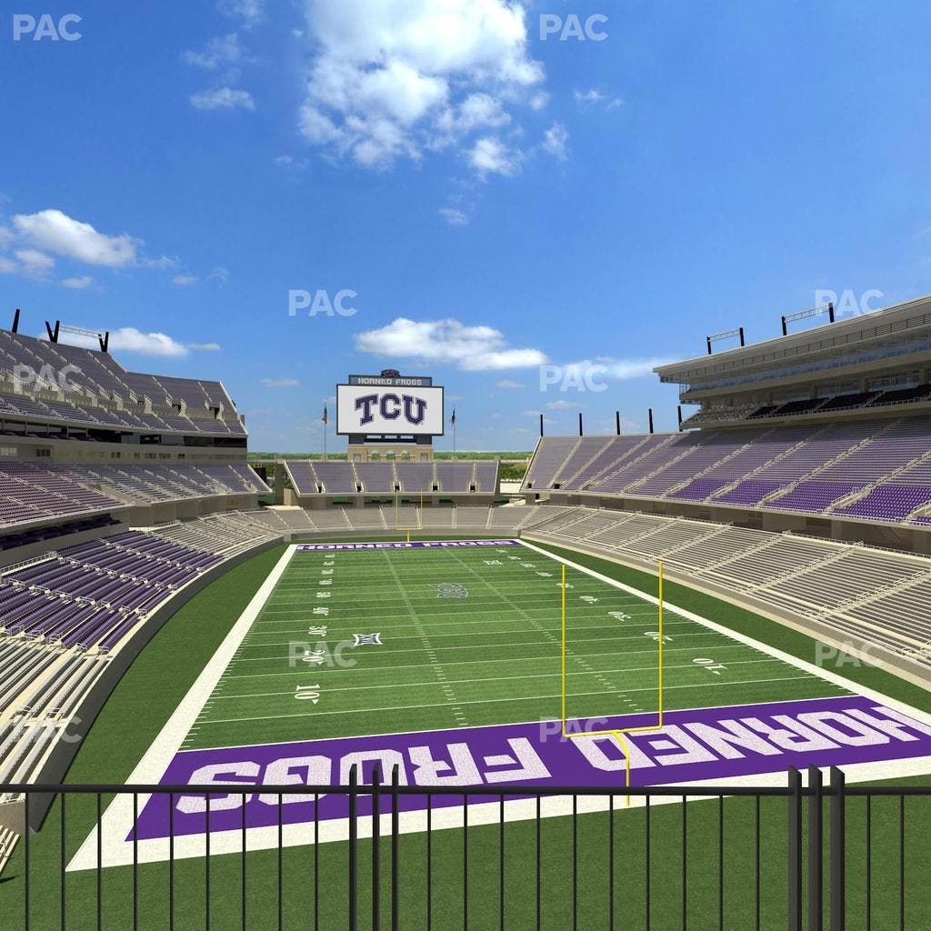 Amon G. Carter Stadium - Section South End Zone Suite 5 Seat View