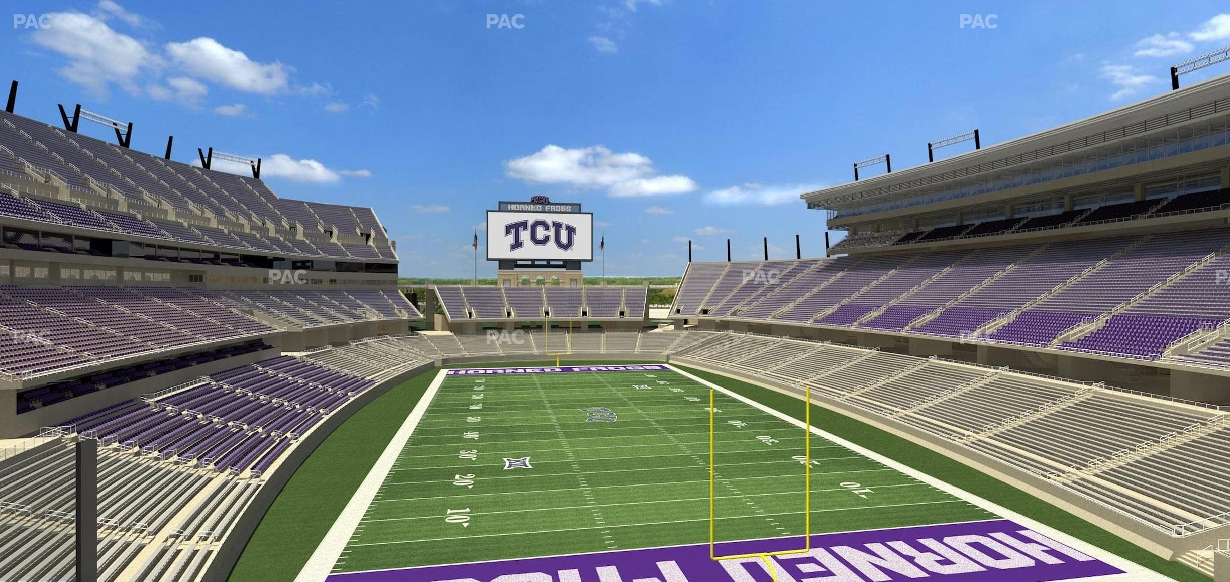 Amon G. Carter Stadium - Section South End Zone Suite 5 Seat View