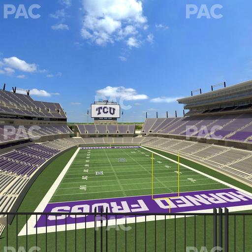 Amon G. Carter Stadium - Section South End Zone Suite 5 Seat View