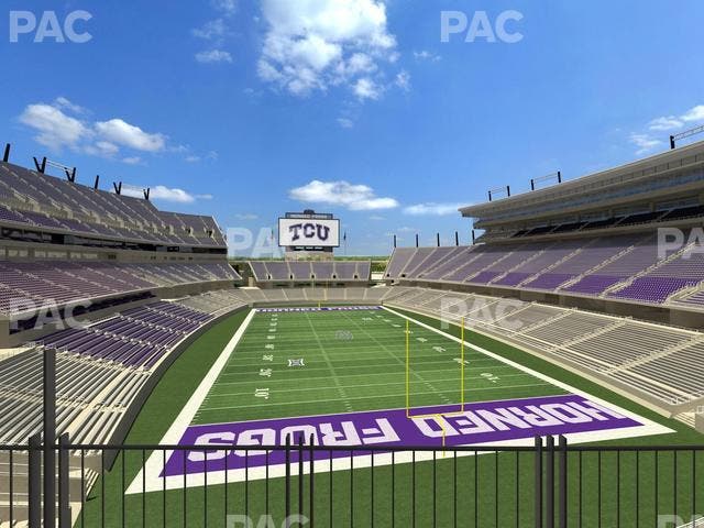 Amon G. Carter Stadium - Section South End Zone Suite 5 Seat View
