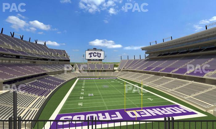Amon G. Carter Stadium - Section South End Zone Suite 5 Seat View