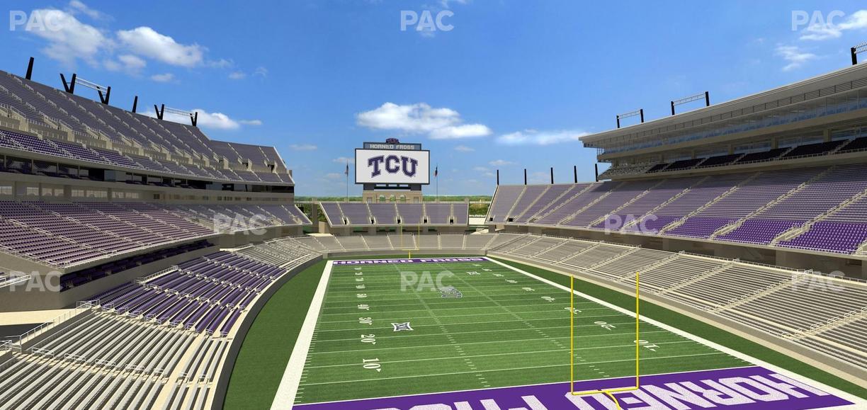 Amon G. Carter Stadium - Section South End Zone Suite 6 Seat View
