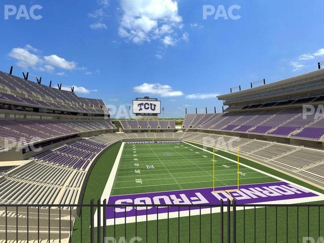 Amon G. Carter Stadium - Section South End Zone Suite 6 Seat View