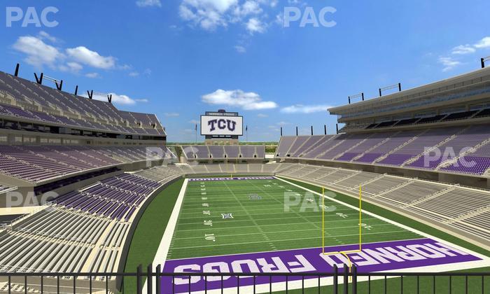 Amon G. Carter Stadium - Section South End Zone Suite 6 Seat View