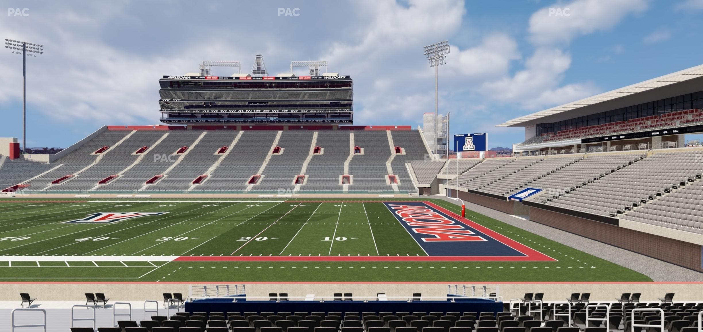 Arizona Stadium - Section 1 Seat View