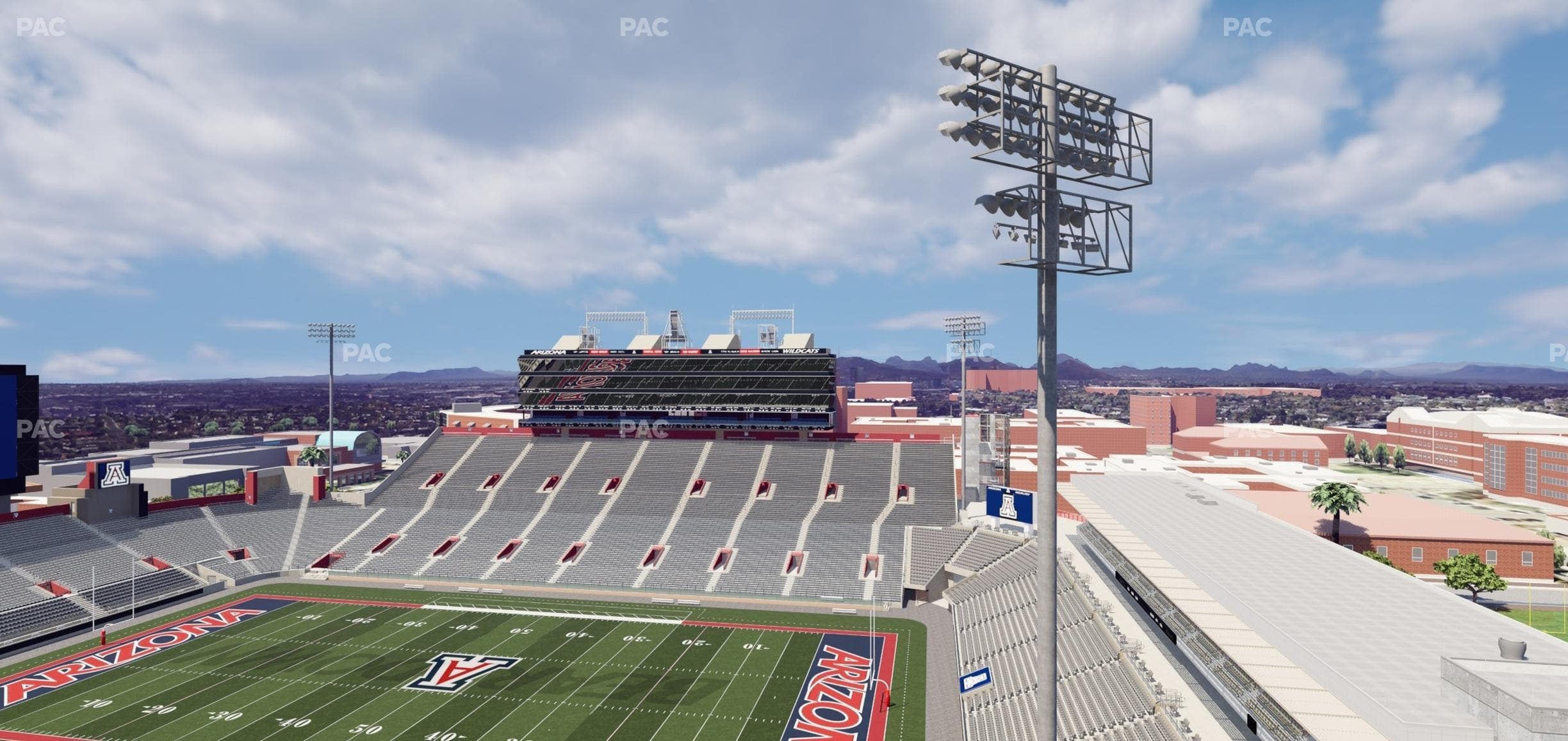 Arizona Stadium - Section 201 Seat View