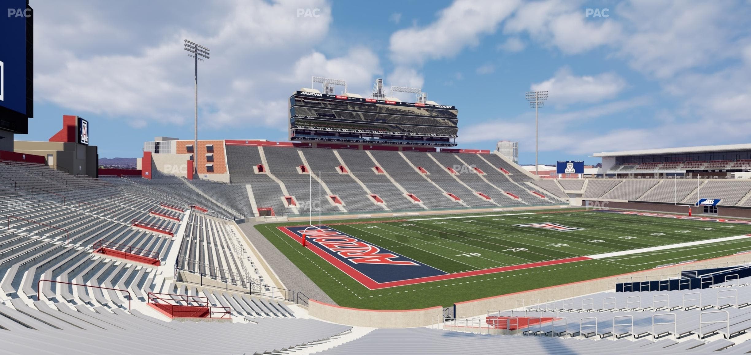 Arizona Stadium - Section Ga Seating Seat View