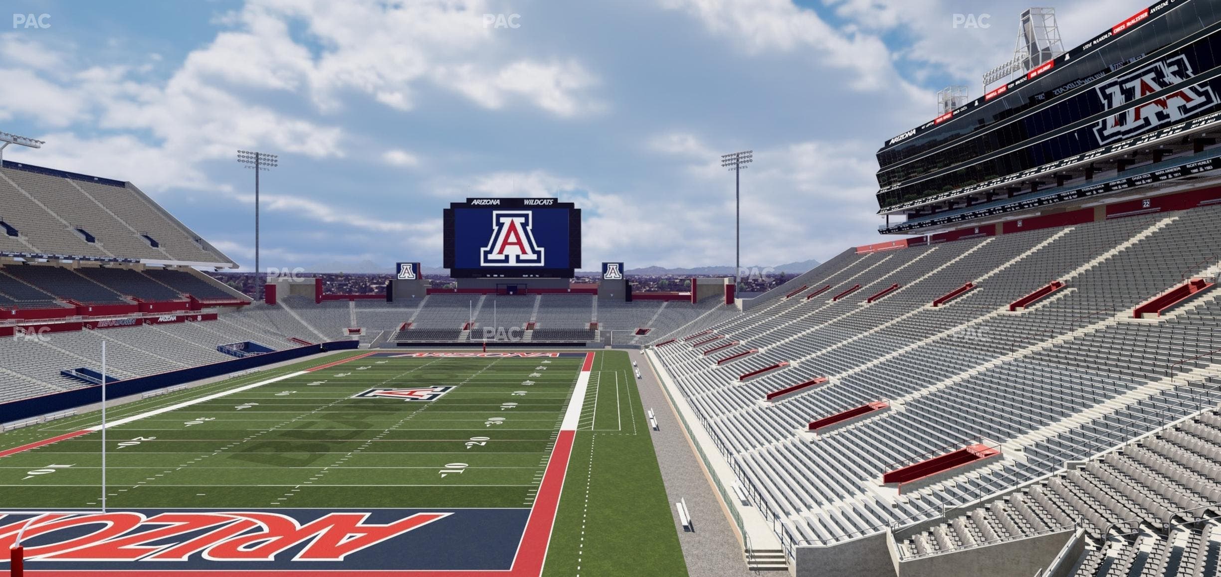 Arizona Stadium - Section Sands Club 119 Seat View