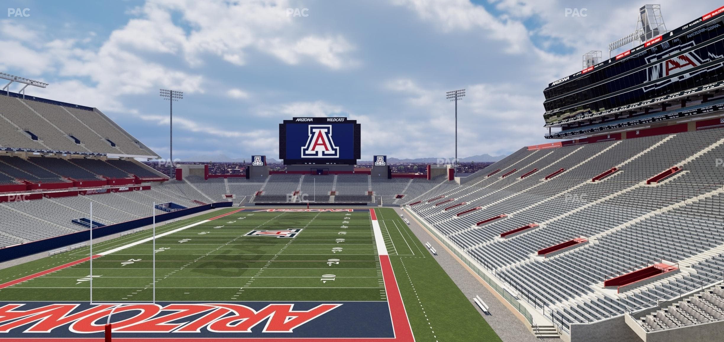 Arizona Stadium - Section Sands Club 120 Seat View