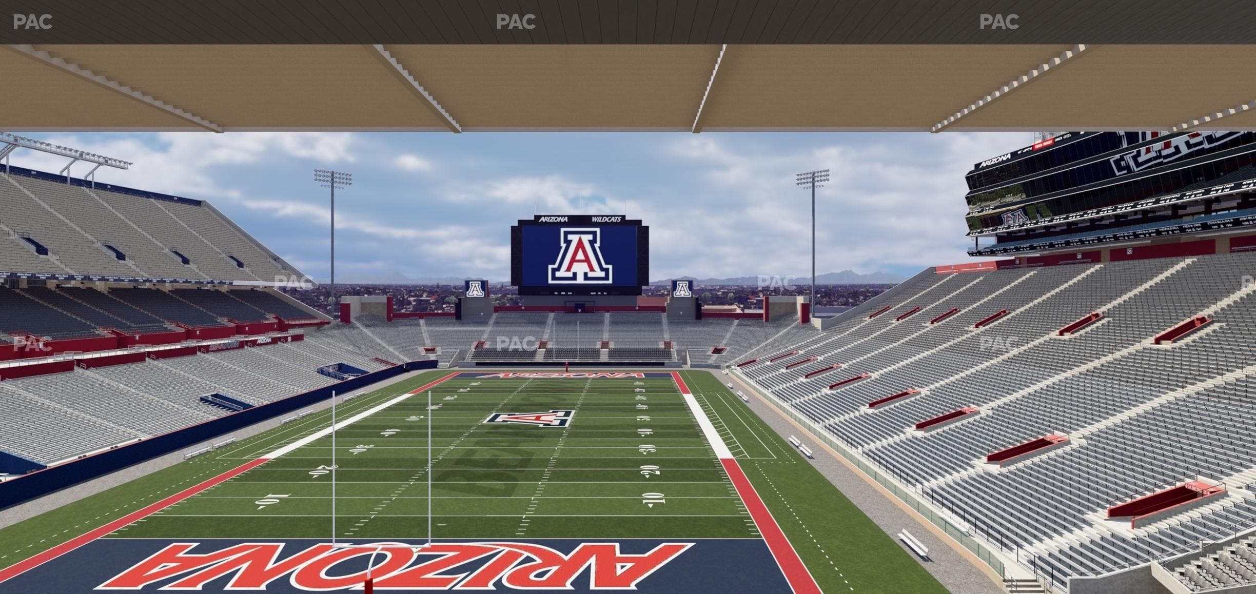 Arizona Stadium - Section Sands Club 121 Seat View