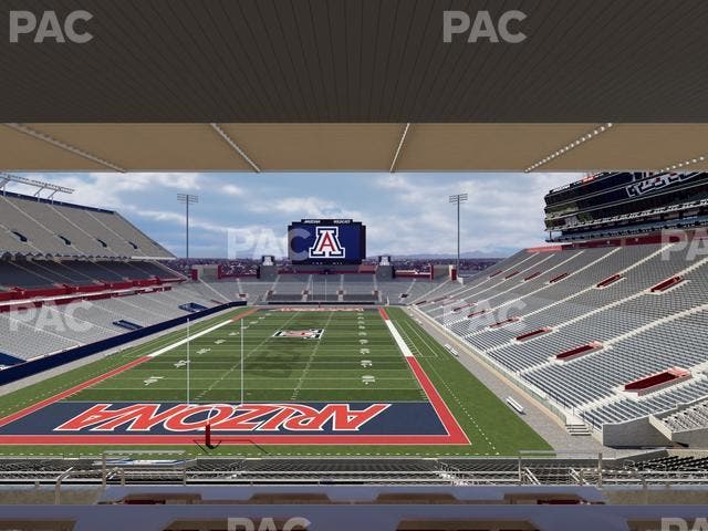 Arizona Stadium - Section Sands Club 121 Seat View