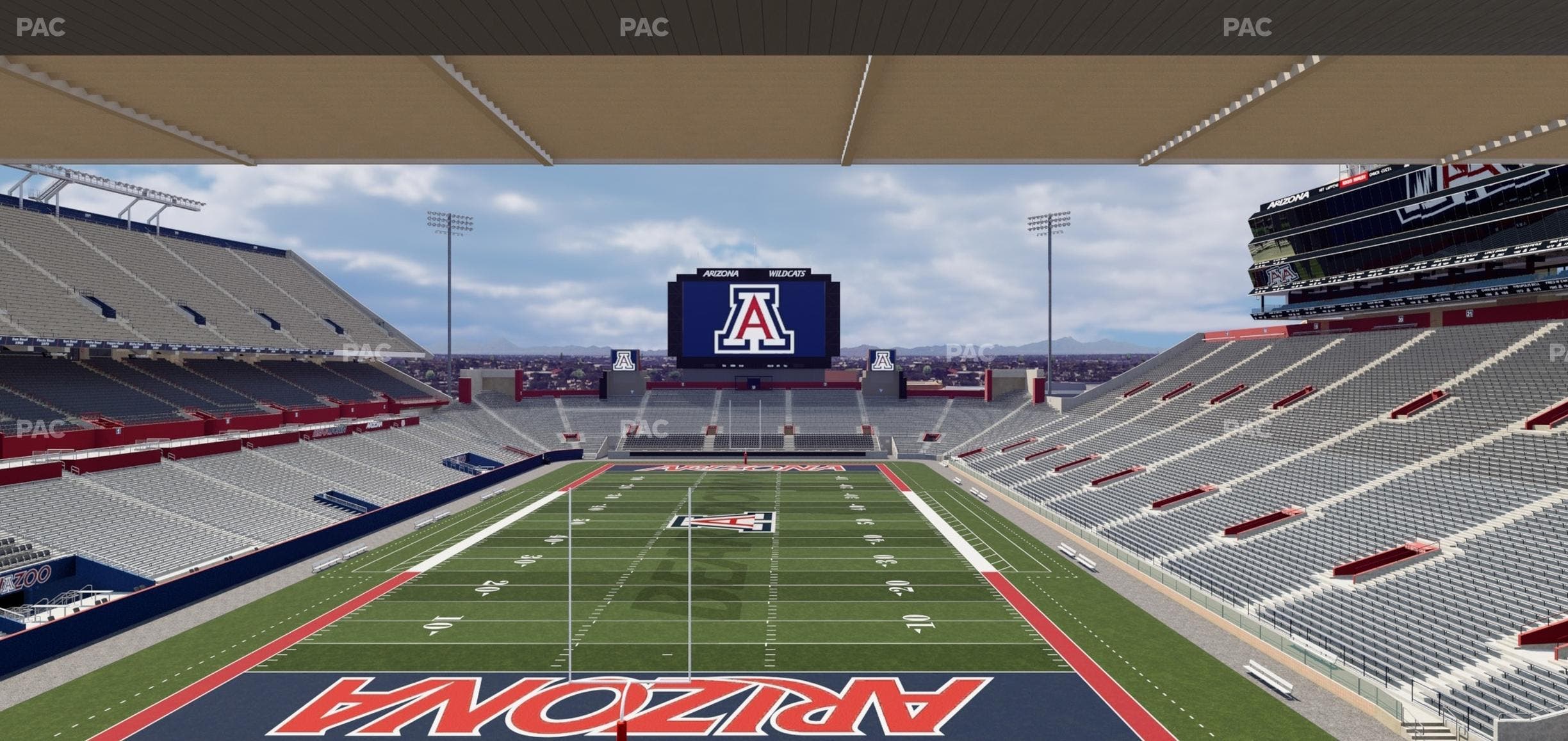 Arizona Stadium - Section Sands Club 122 Seat View
