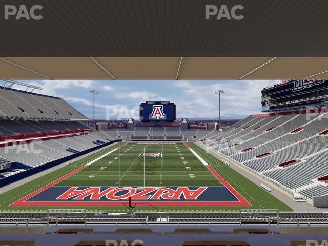Arizona Stadium - Section Sands Club 122 Seat View