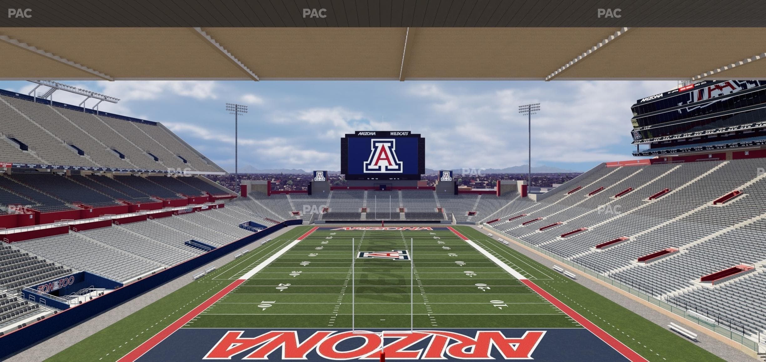 Arizona Stadium - Section Sands Club 123 Seat View