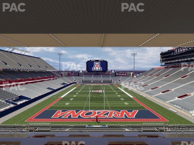 Arizona Stadium - Section Sands Club 123 Seat View