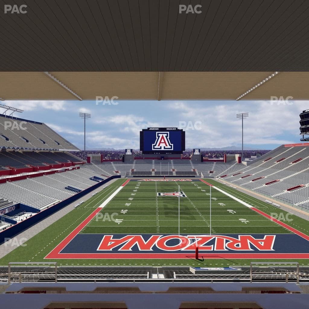 Arizona Stadium - Section Sands Club 124 Seat View
