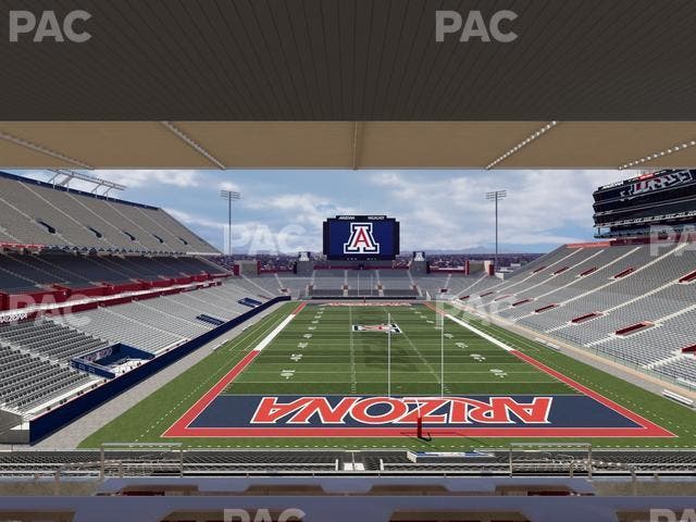 Arizona Stadium - Section Sands Club 124 Seat View