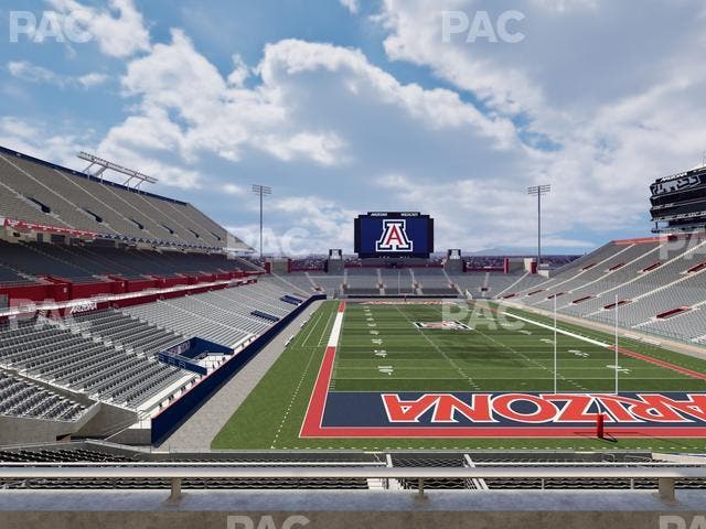 Arizona Stadium - Section Sands Club 126 Seat View