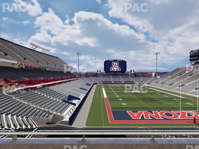 Arizona Stadium - Section Sands Club 127 Seat View