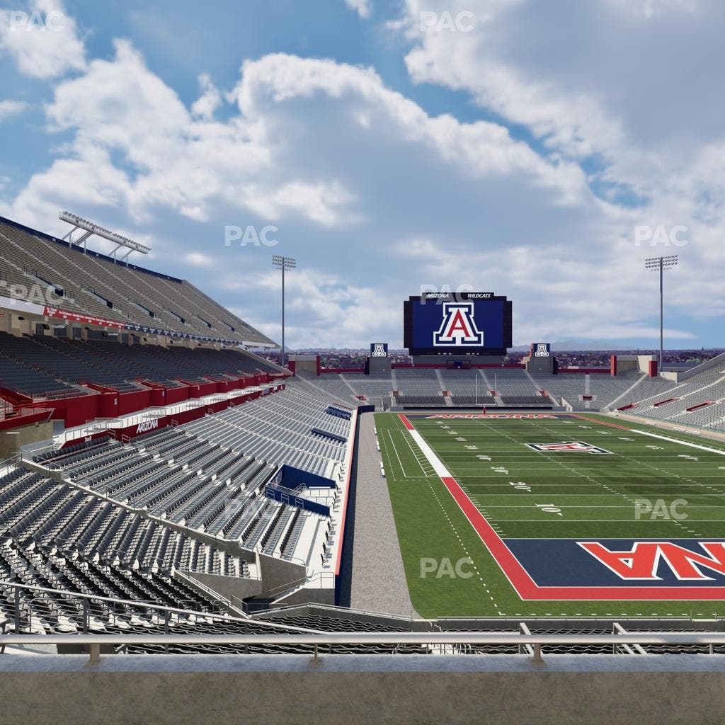 Arizona Stadium - Section Sands Club 128 Seat View