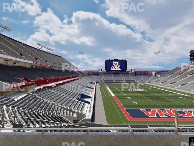 Arizona Stadium - Section Sands Club 128 Seat View