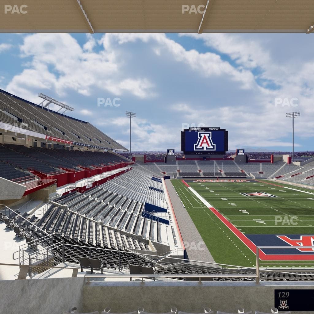 Arizona Stadium - Section Sands Club 129 Seat View