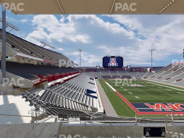 Arizona Stadium - Section Sands Club 129 Seat View