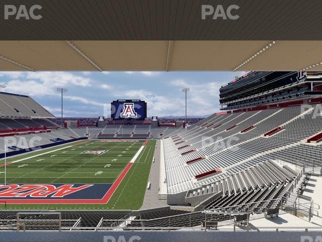 Arizona Stadium - Section Sands Club W 118 Seat View