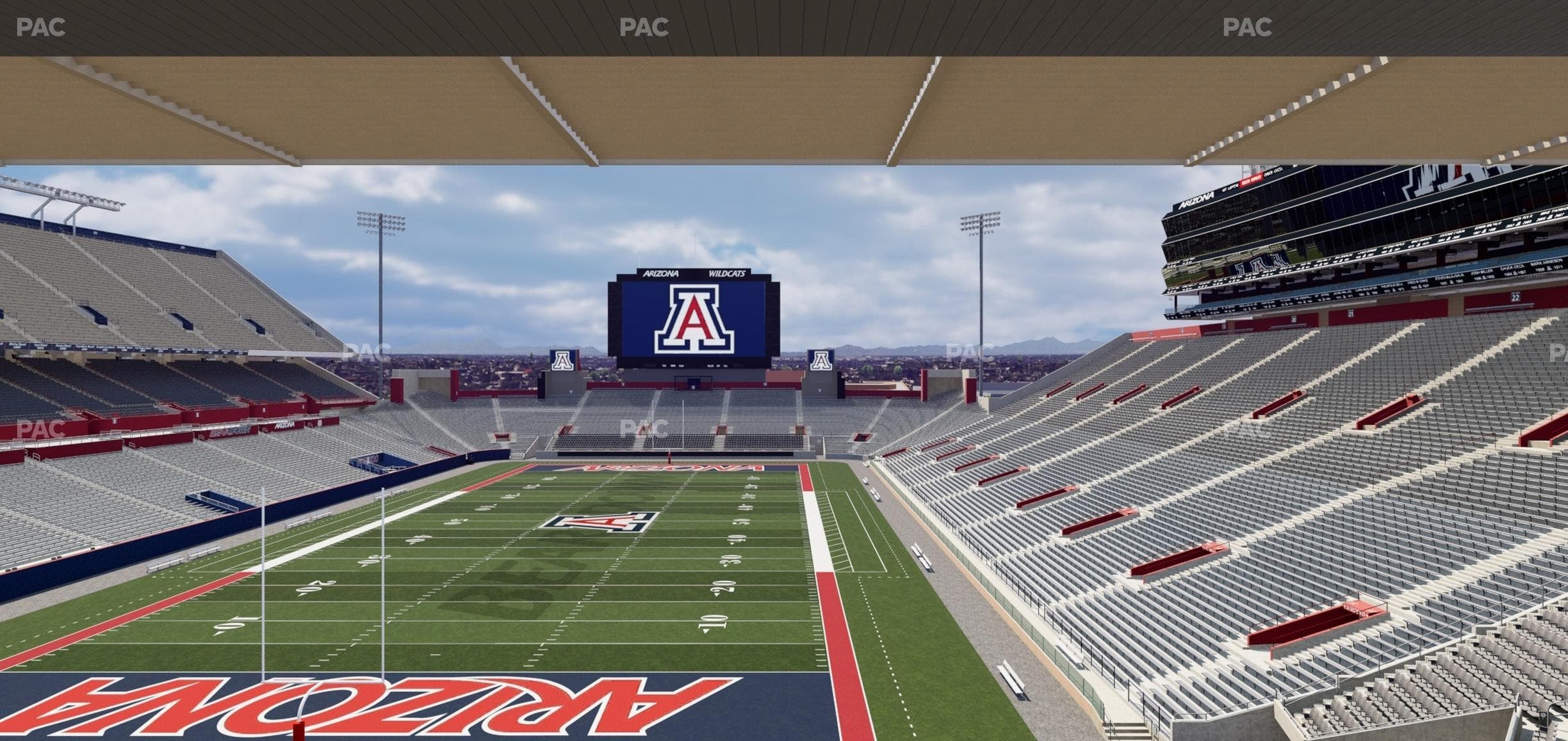 Arizona Stadium - Section Sands Club W 120 Seat View