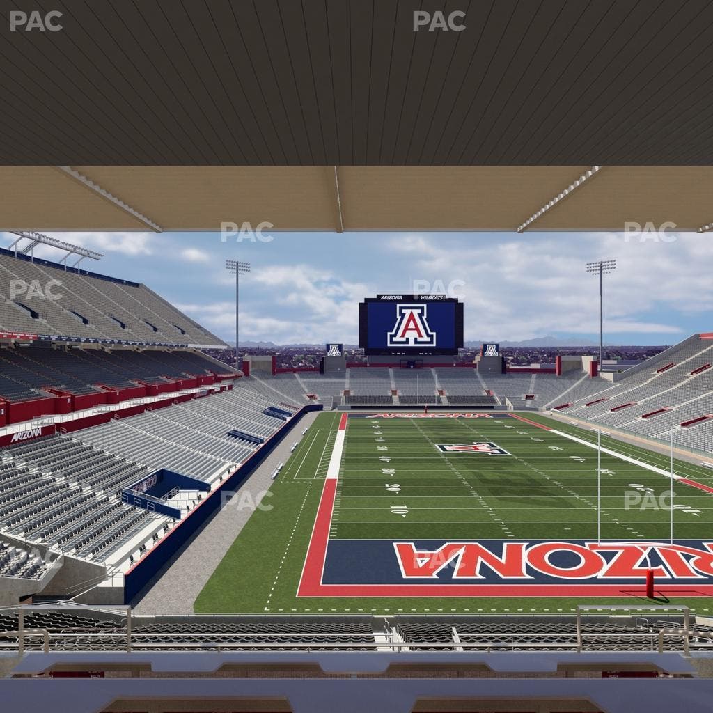 Arizona Stadium - Section Sands Club W 126 Seat View