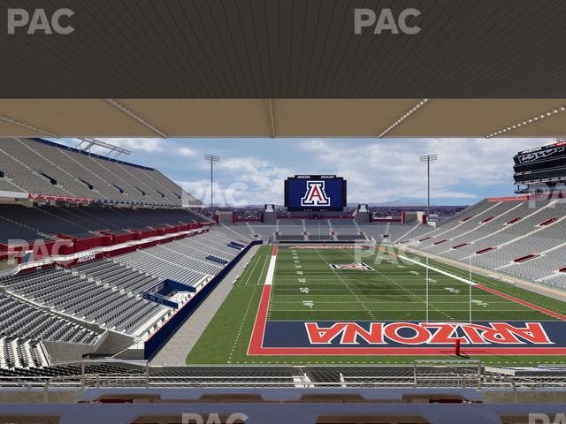 Arizona Stadium - Section Sands Club W 126 Seat View