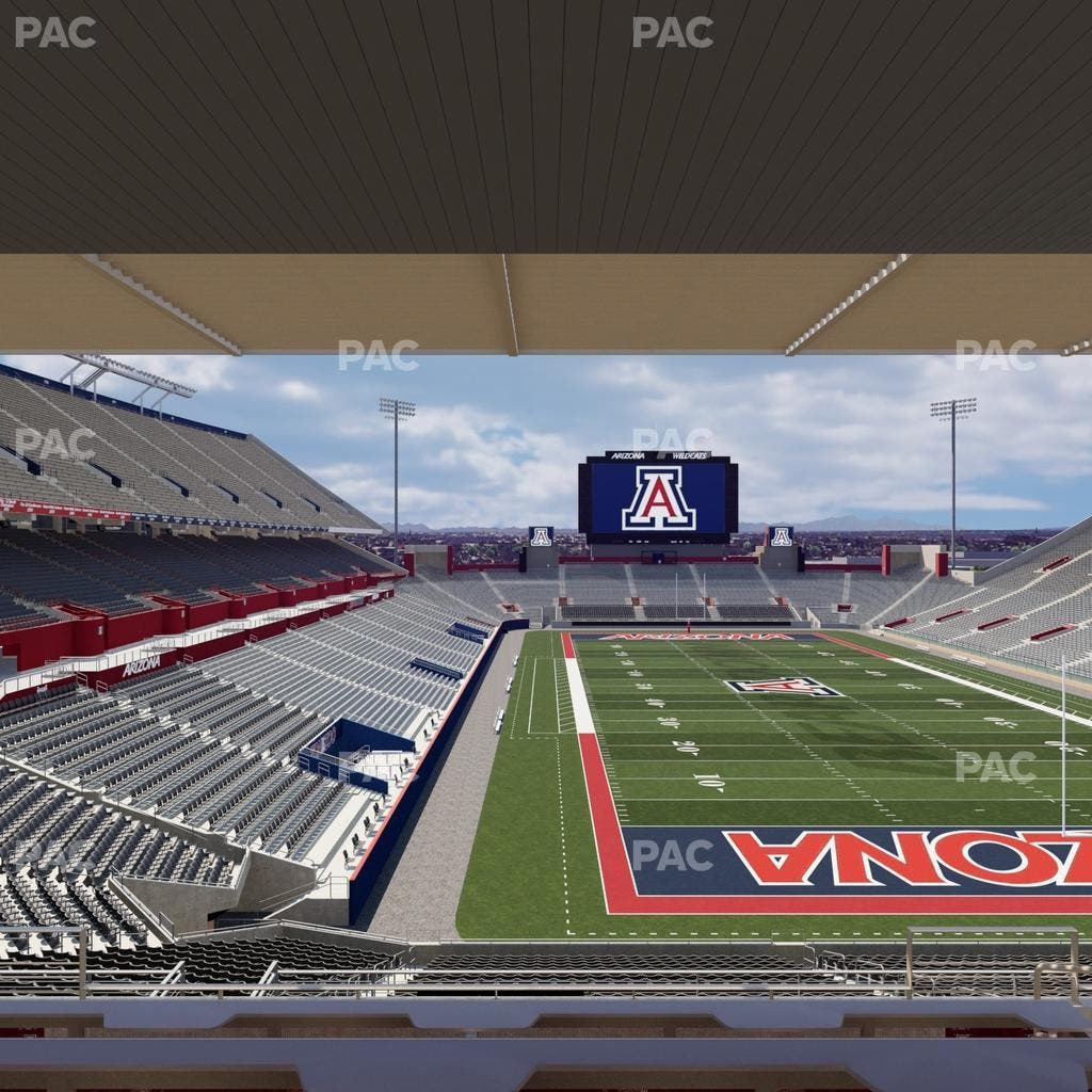 Arizona Stadium - Section Sands Club W 127 Seat View