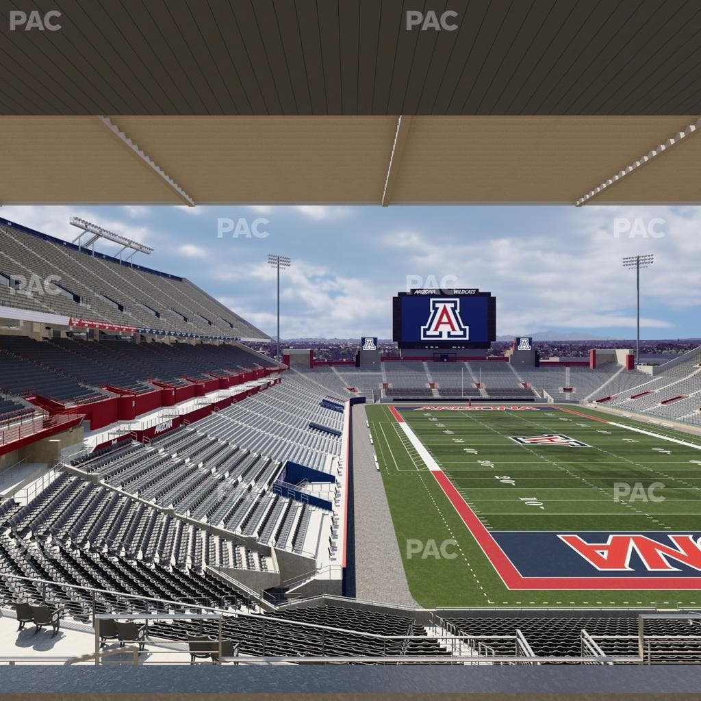 Arizona Stadium - Section Sands Club W 128 Seat View