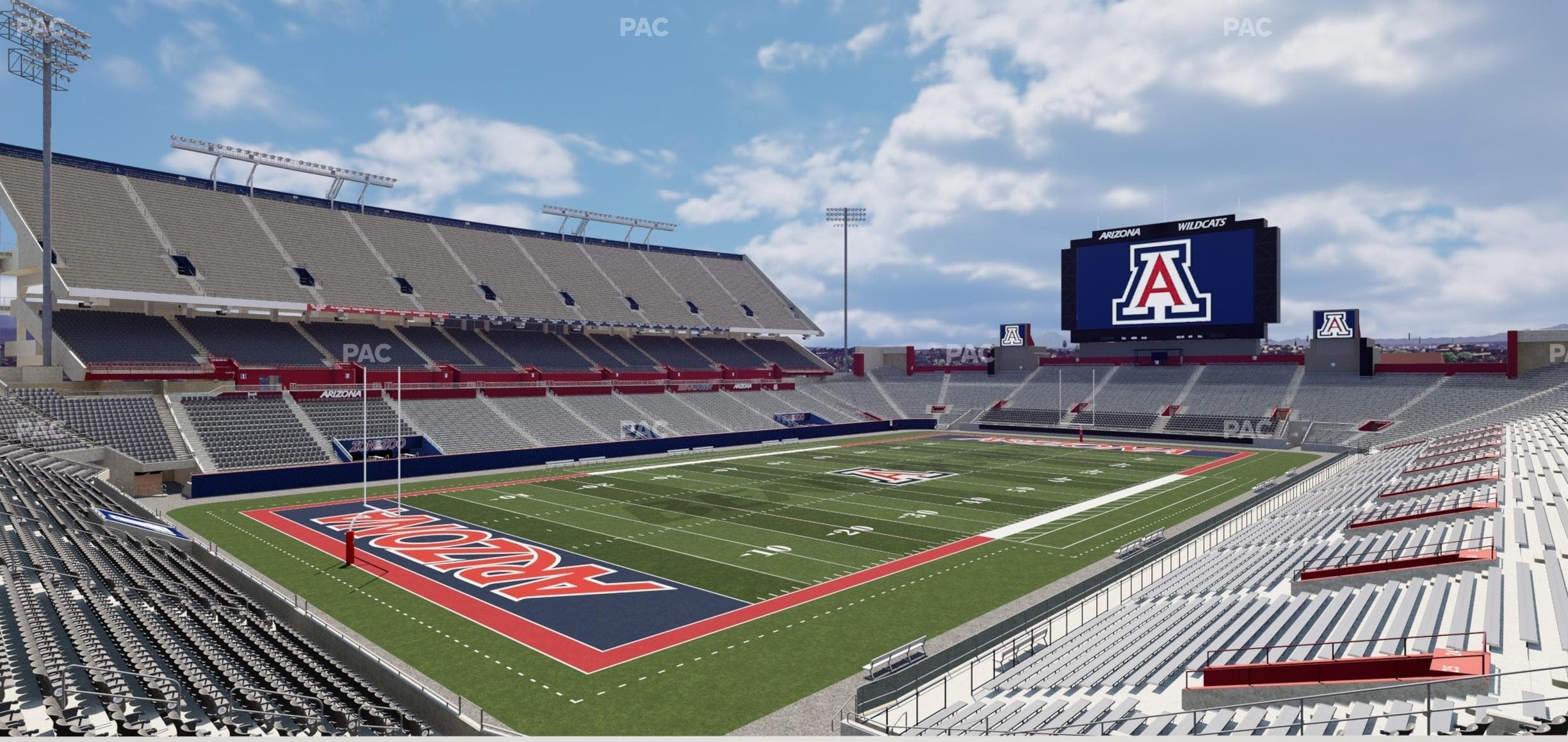 Arizona Stadium - Section W 27 Seat View