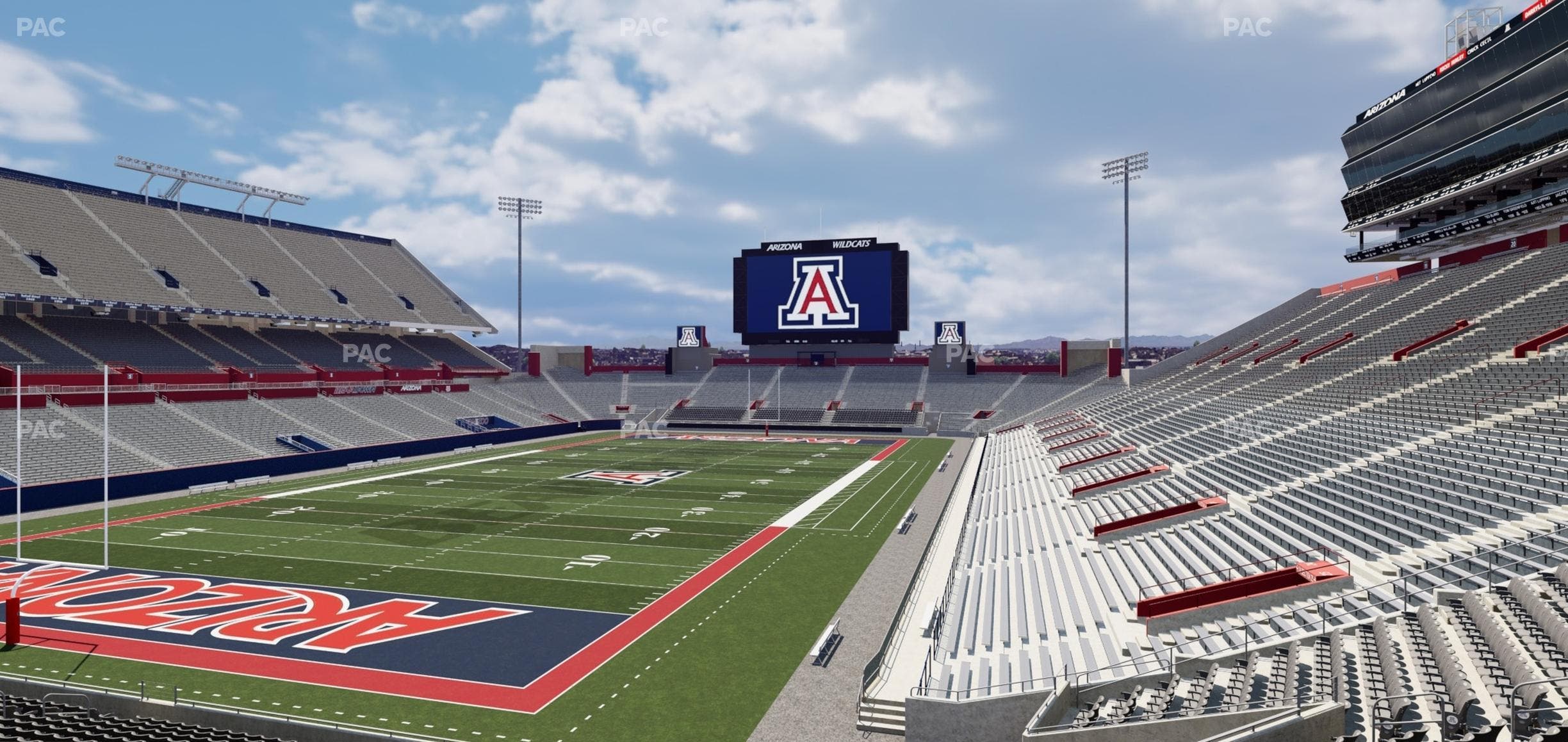 Arizona Stadium - Section W 28 Seat View