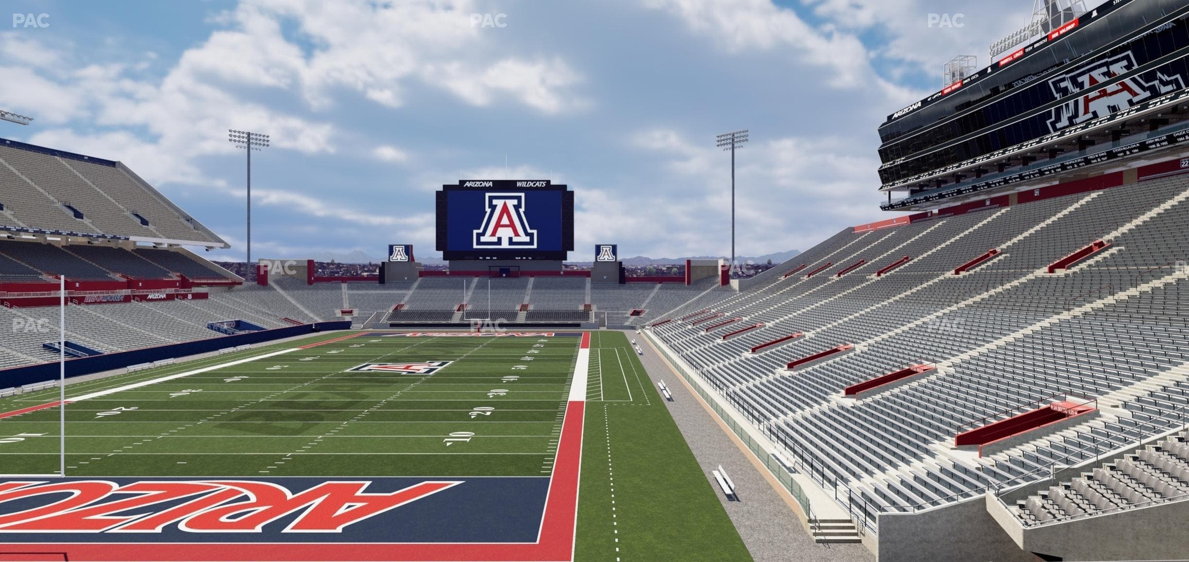 Arizona Stadium - Section W 29 Seat View