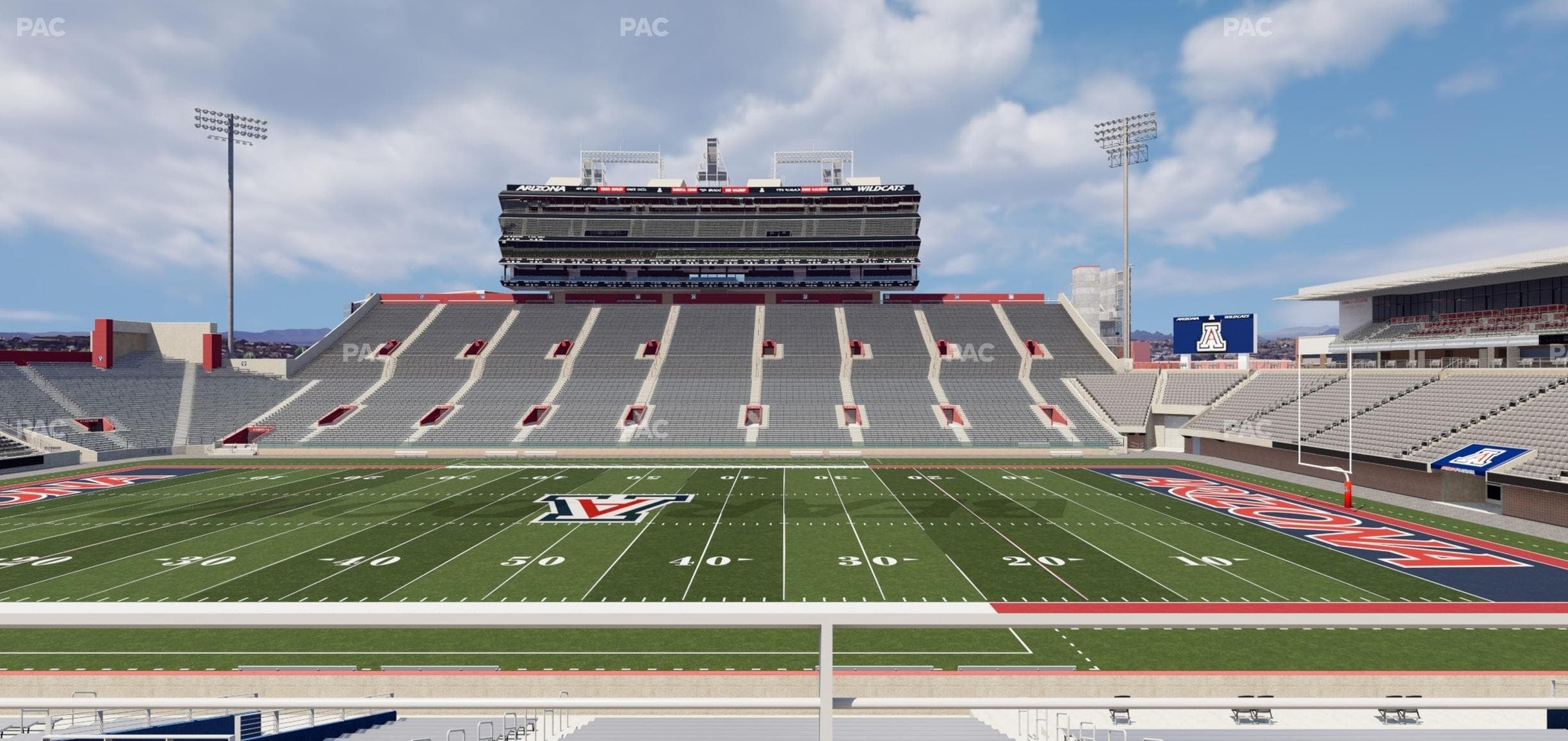 Arizona Stadium - Section W 3 Seat View