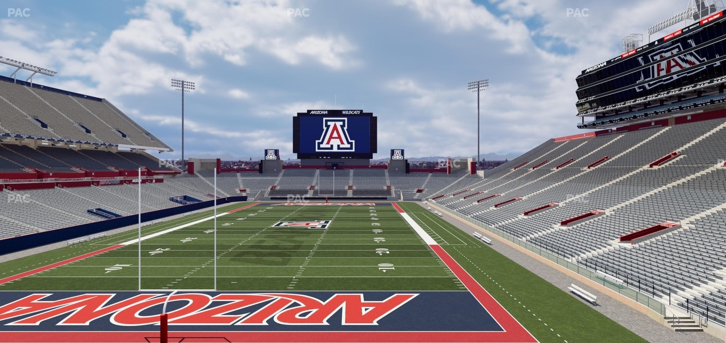 Arizona Stadium - Section W 30 Seat View