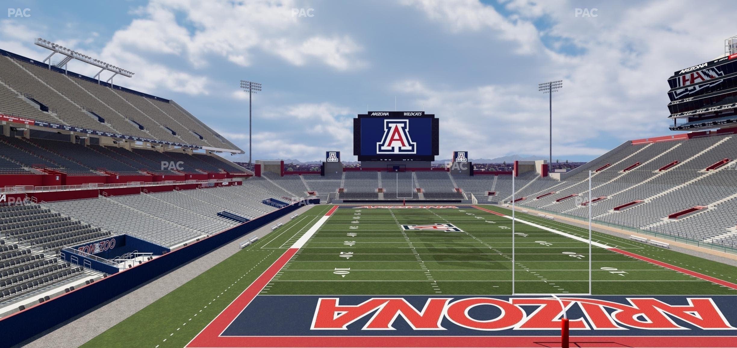 Arizona Stadium - Section W 32 Seat View