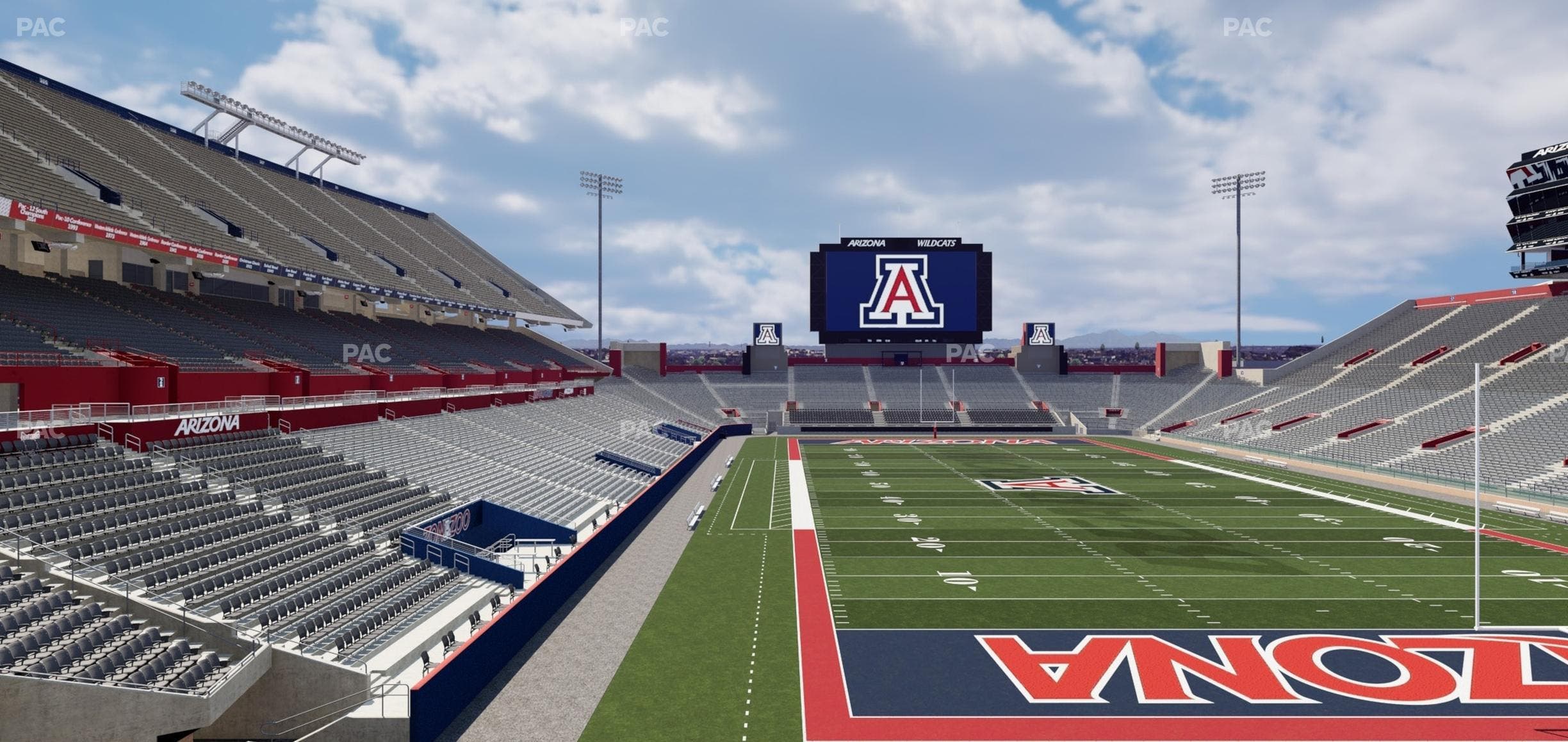 Arizona Stadium - Section W 33 Seat View