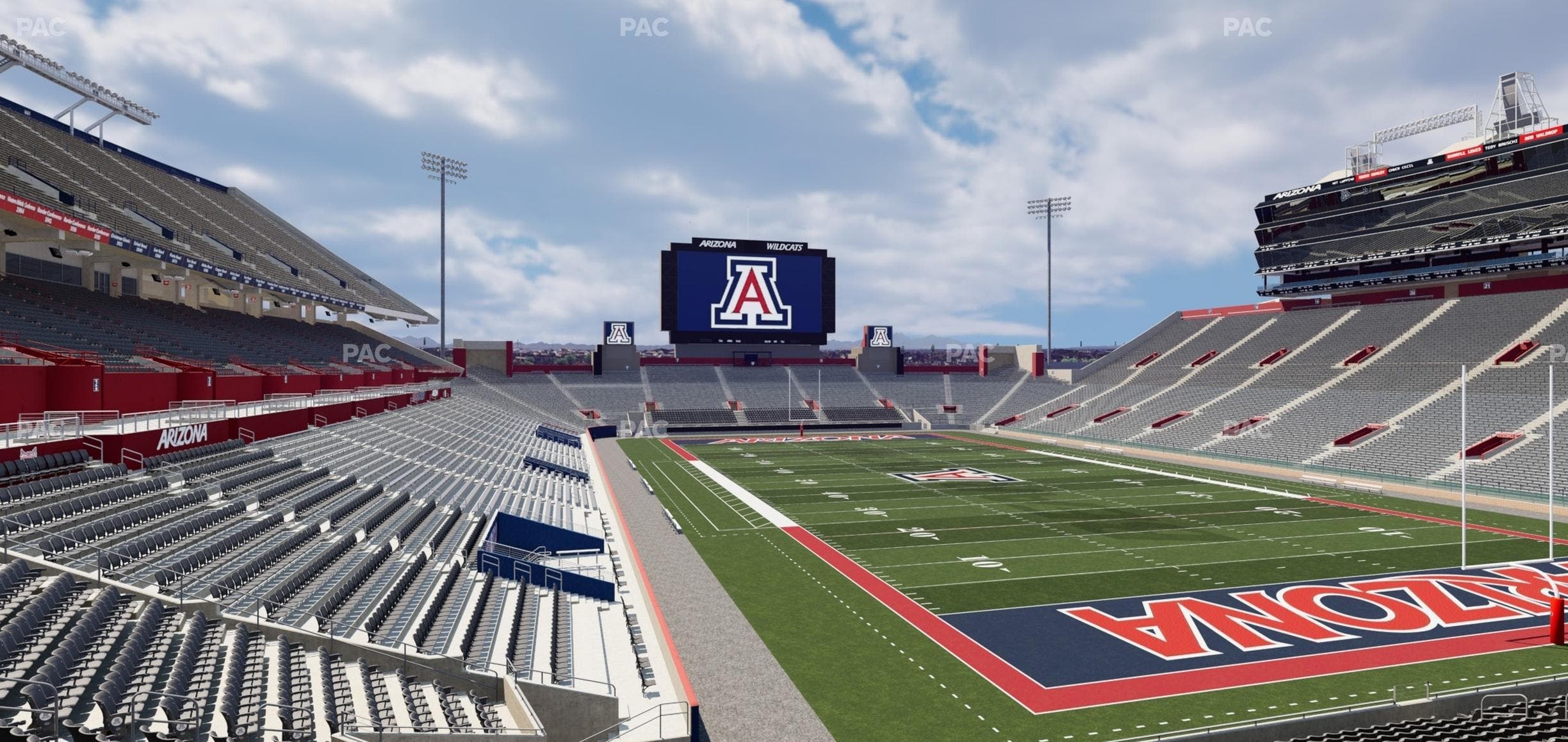 Arizona Stadium - Section W 34 Seat View