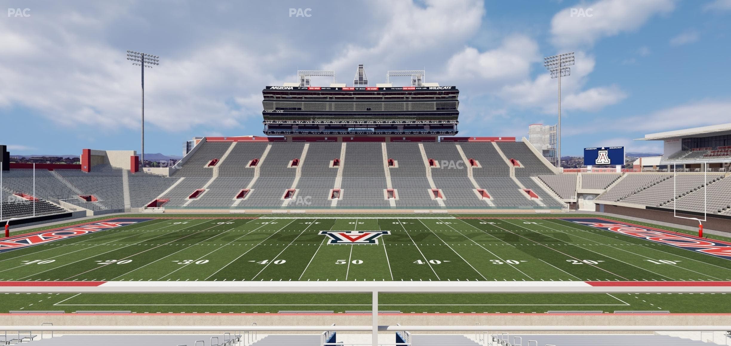 Arizona Stadium - Section W 4 Seat View
